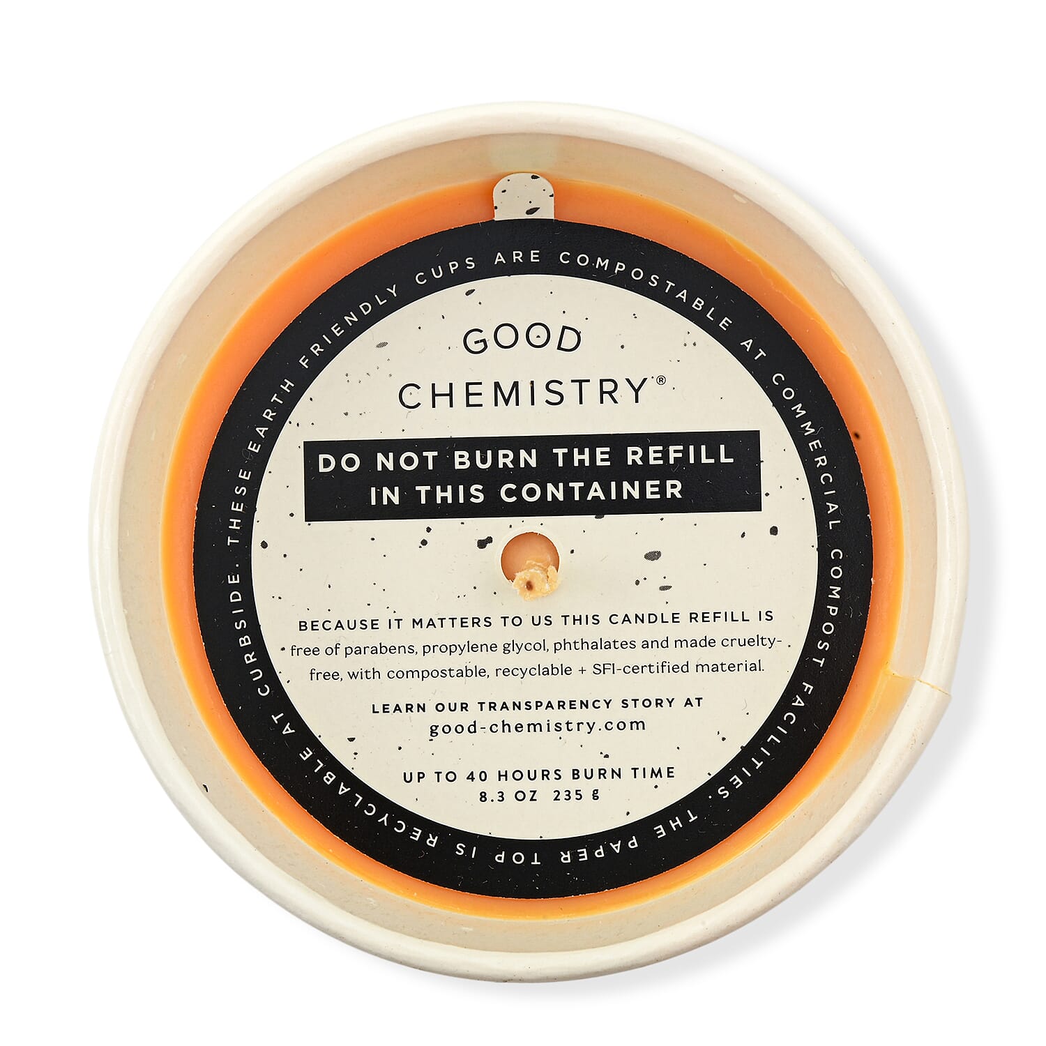 ILLUME Beauifully Done Orange Flower + Powder Refillable Candle 8.3oz