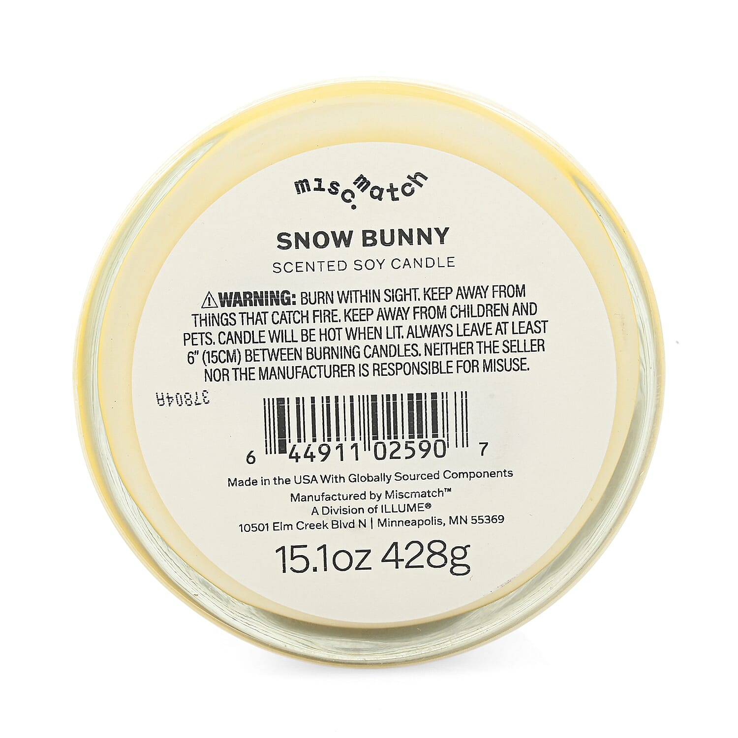 ILLUME Beauifully Done Snow Bunny Refillable Candle 15.1oz