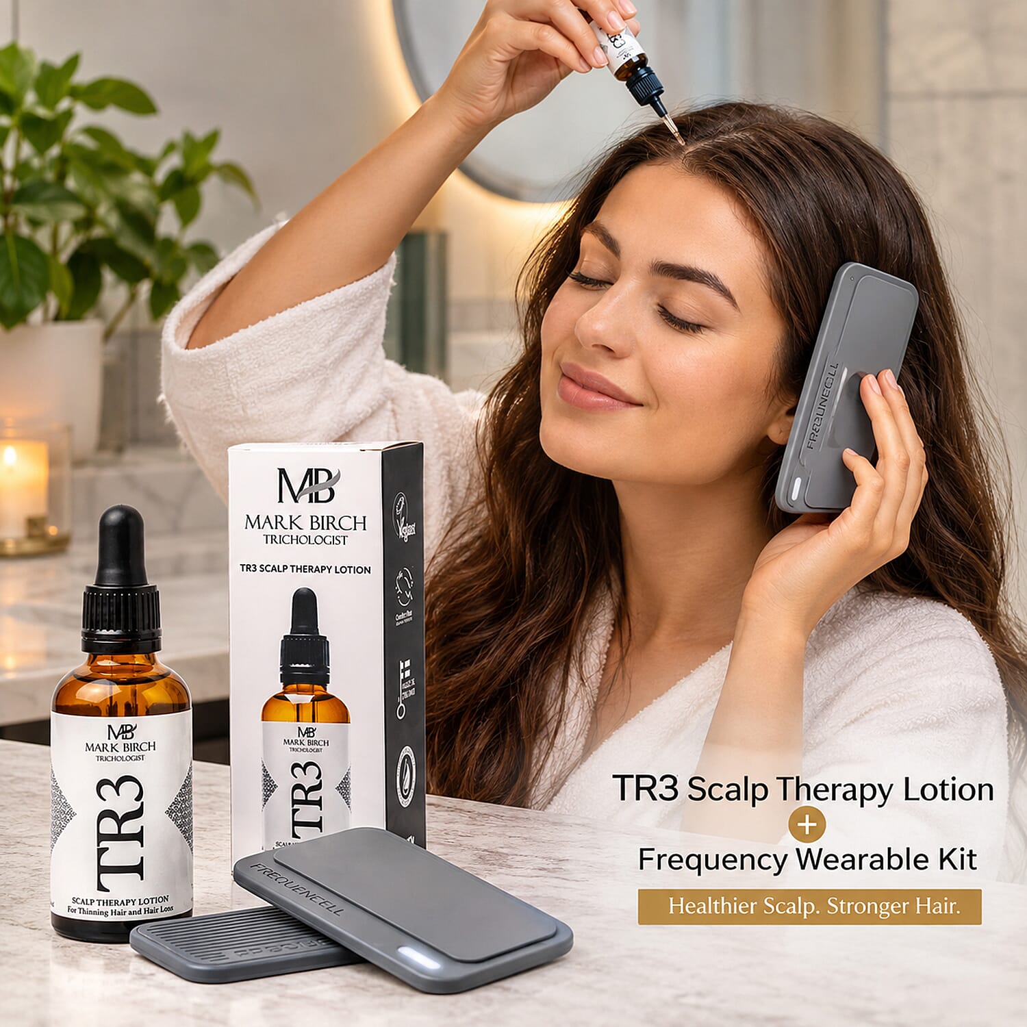 TR3 Scalp Therapy Lotion + Frequency Wearable Kit