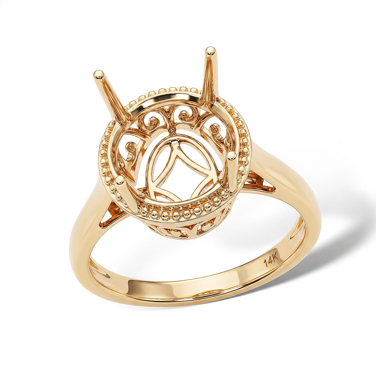 Solitaire Ring in 14K Yellow Gold (Size 8.75) 4.40 Grams