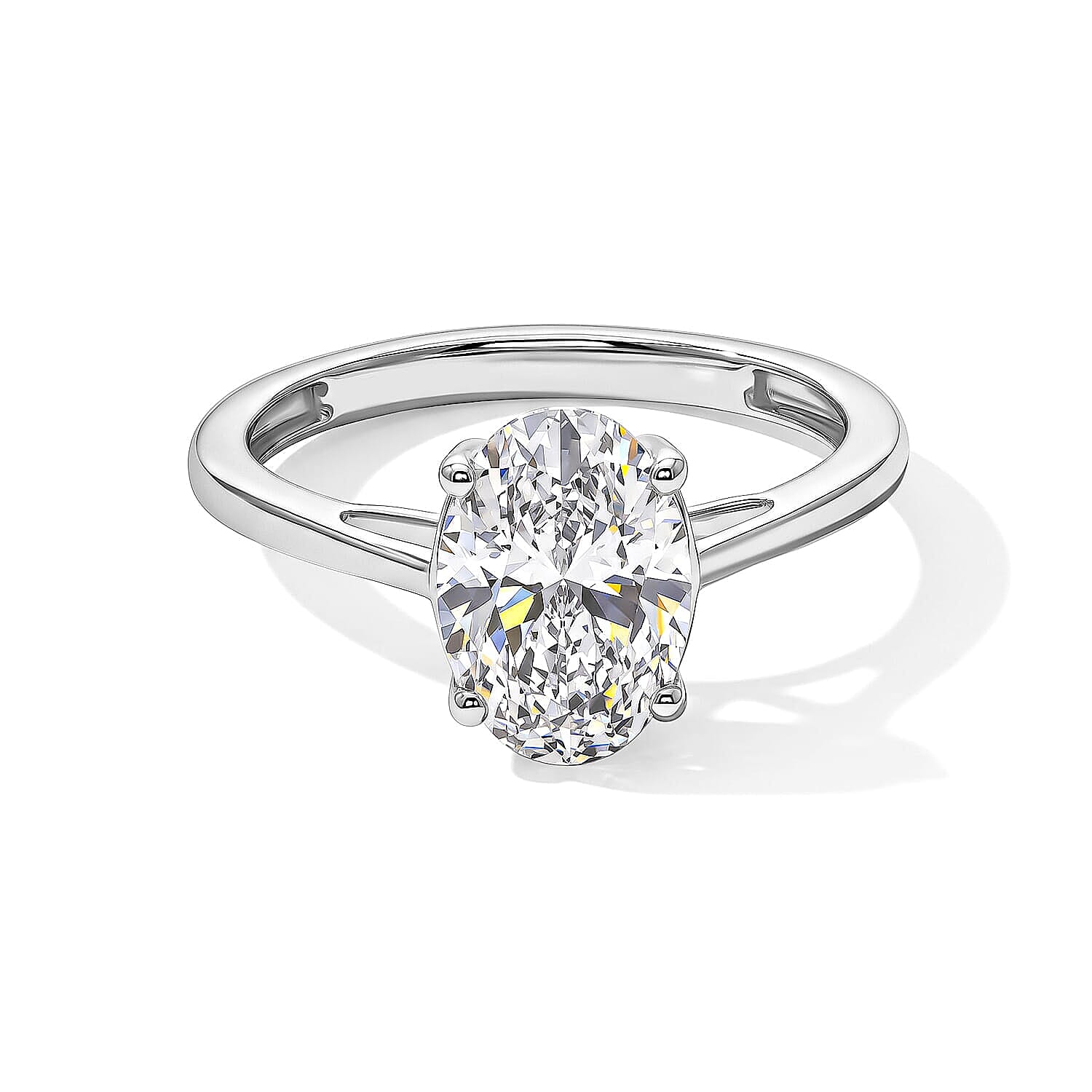 Luxuriant Lab Grown Diamond E-F VS 2.00 ctw Ring in 10K White Gold (Size 5.0)
