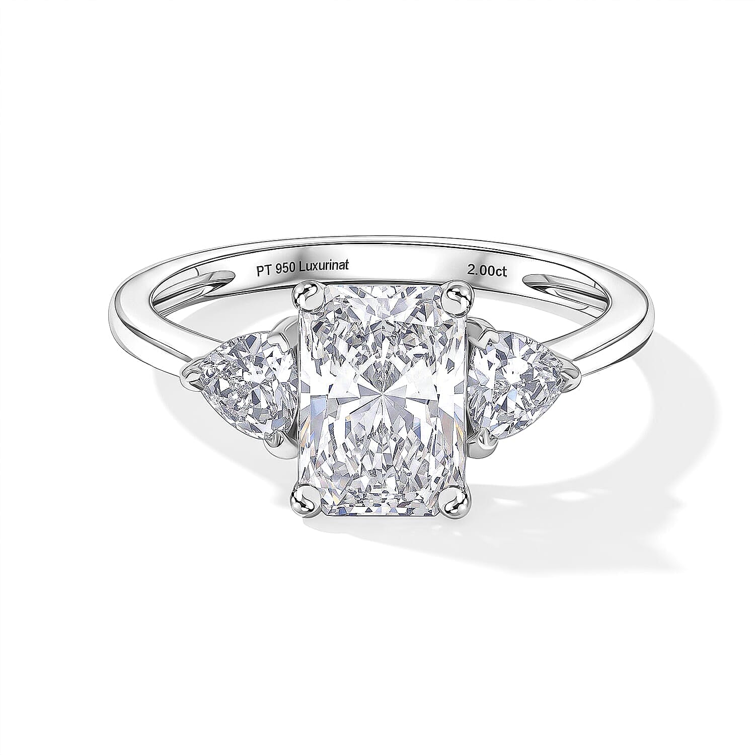Luxuriant Lab Grown Diamond E-F VS 2.00 ctw Ring in 950 Platinum (Size 5.0)