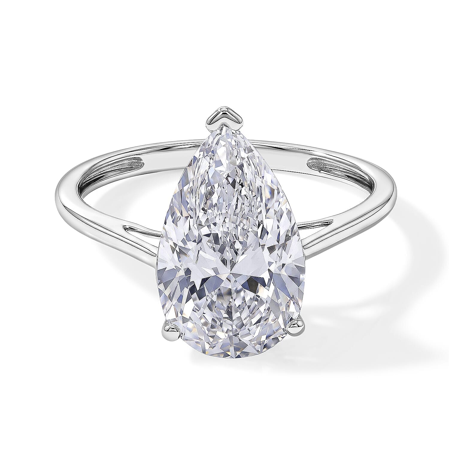 Luxuriant Lab Grown Diamond G VS 5.00 ctw Ring in 14K White Gold (Size 5.0)
