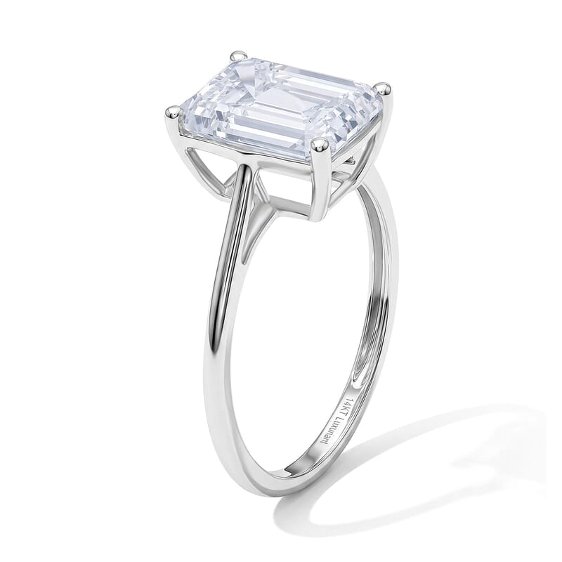 14K White Gold Luxuriant Lab Grown Diamond (G, VS) Ring (Size 5.0) 5.00 ctw