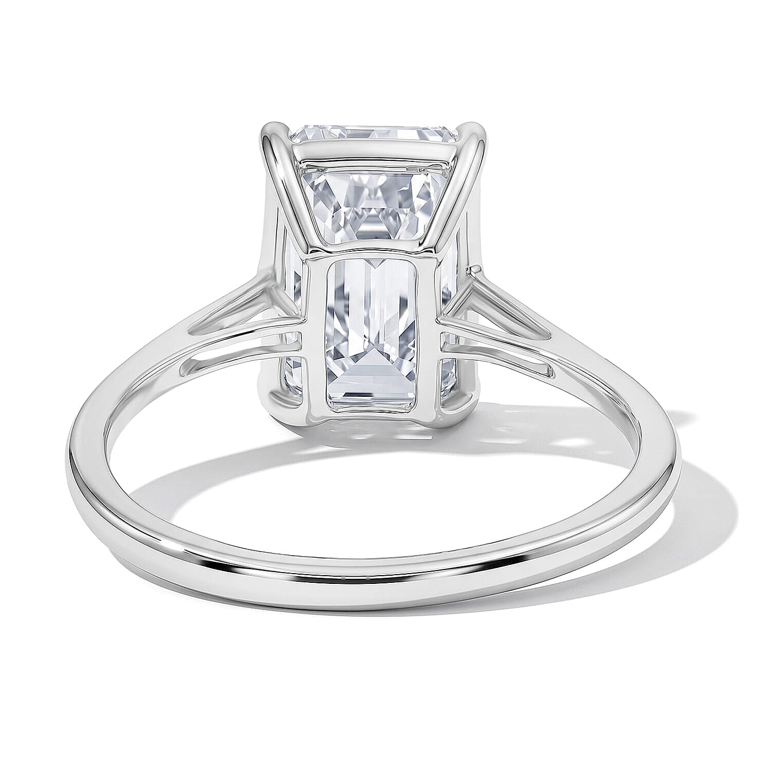 14K White Gold Luxuriant Lab Grown Diamond (G, VS) Ring (Size 5.0) 5.00 ctw