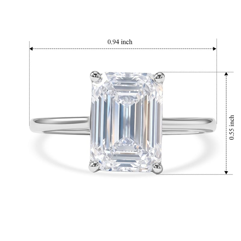 14K White Gold Luxuriant Lab Grown Diamond (G, VS) Ring (Size 5.0) 5.00 ctw