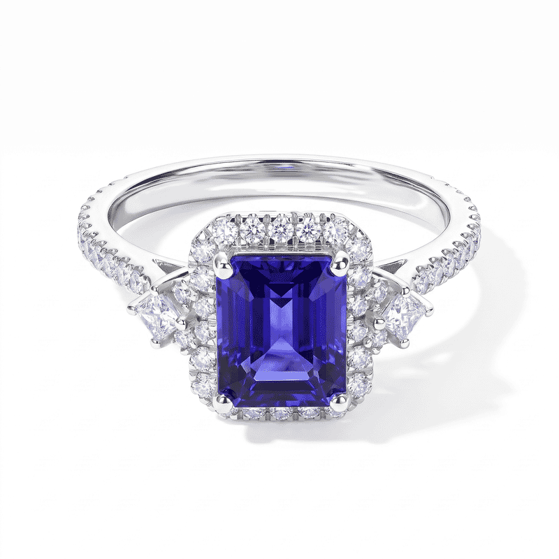 Radiant Nocturne – Tanzanite Ring