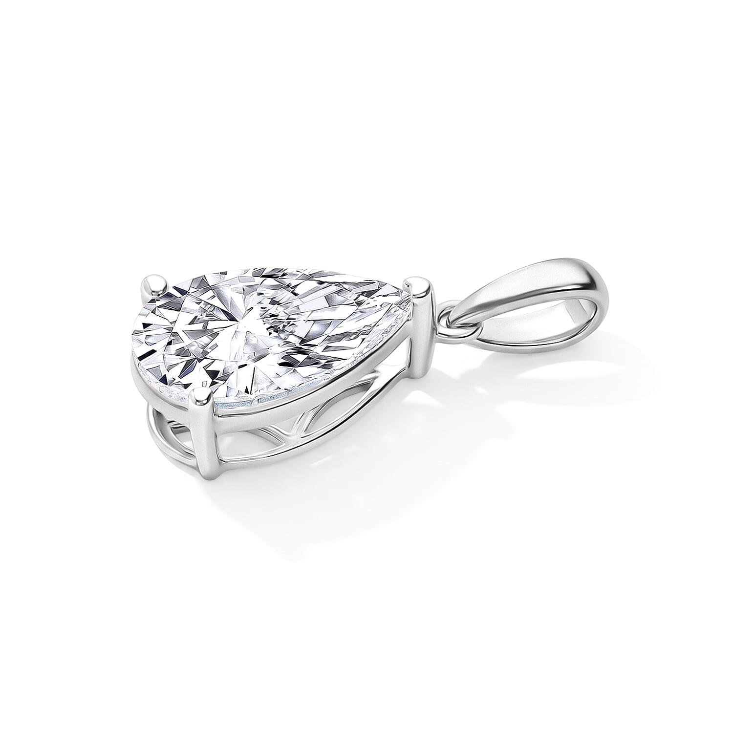 Luxuriant Designer Deal 2026 Luxuriant Lab Grown Diamond EF VS 2.00 ctw Pendant Without Chain in 10K White Gold