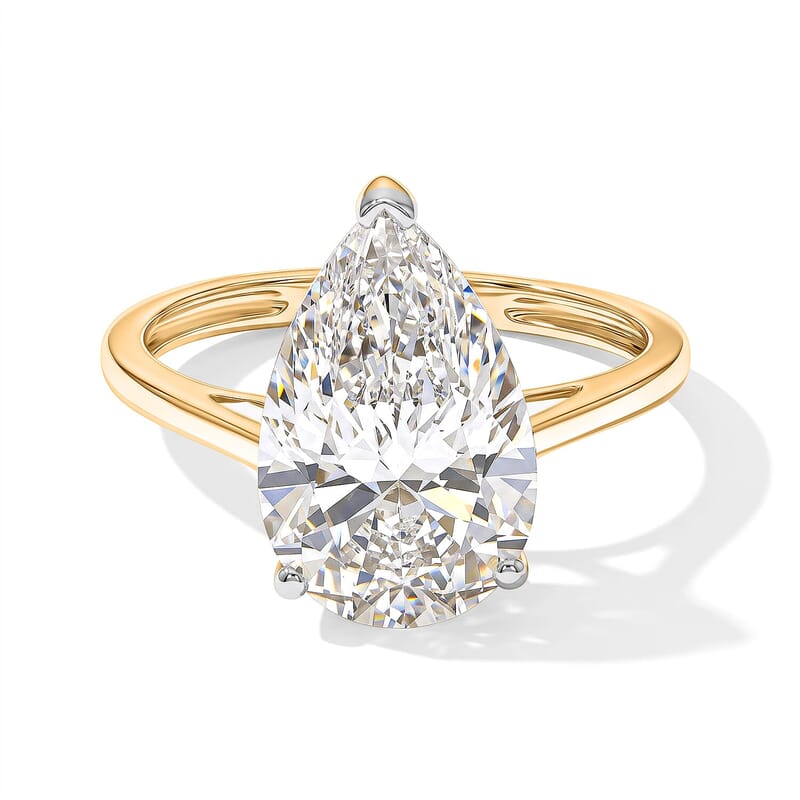 14K Yellow Gold Luxuriant Lab Grown Diamond (G, VS) Ring (Size 5.0) 5.00 ctw