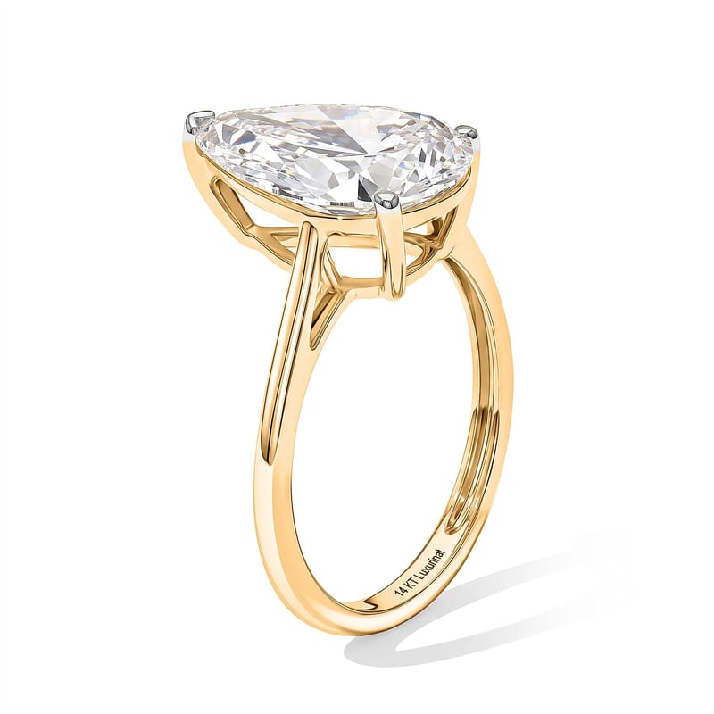 14K Yellow Gold Luxuriant Lab Grown Diamond (G, VS) Ring (Size 5.0) 5.00 ctw