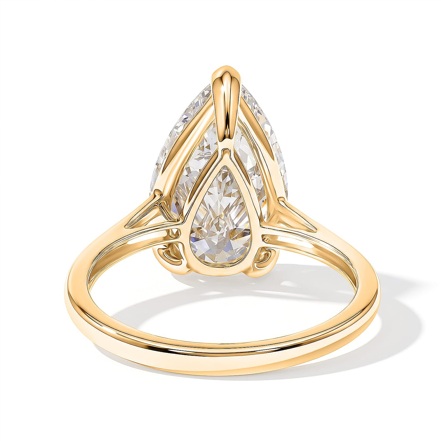 14K Yellow Gold Luxuriant Lab Grown Diamond (G, VS) Ring (Size 5.0) 5.00 ctw