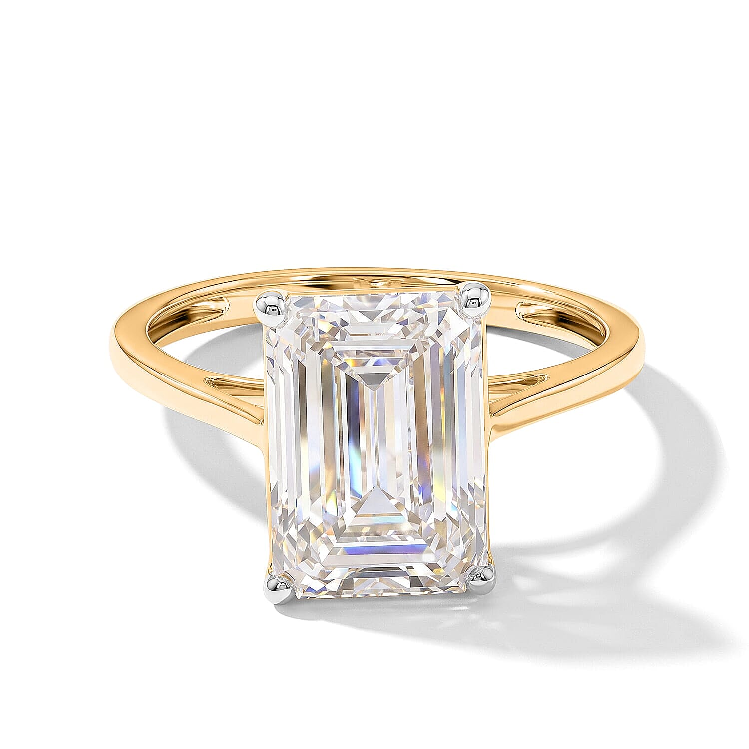 14K Yellow Gold Luxuriant Lab Grown Diamond (G, VS) Ring (Size 5.0) 5.00 ctw