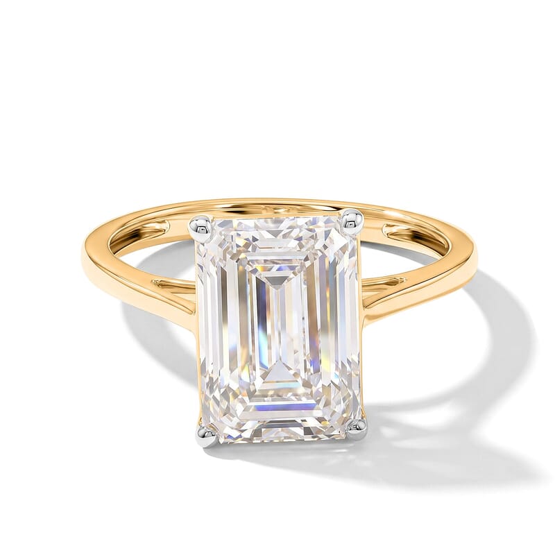 14K Yellow Gold Luxuriant Lab Grown Diamond (G, VS) Ring (Size 5.0) 5.00 ctw
