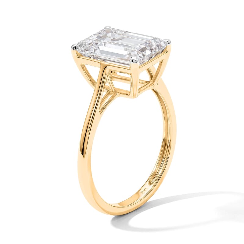 14K Yellow Gold Luxuriant Lab Grown Diamond (G, VS) Ring (Size 5.0) 5.00 ctw