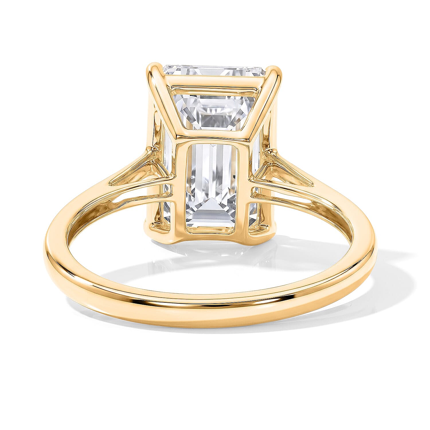 14K Yellow Gold Luxuriant Lab Grown Diamond (G, VS) Ring (Size 5.0) 5.00 ctw