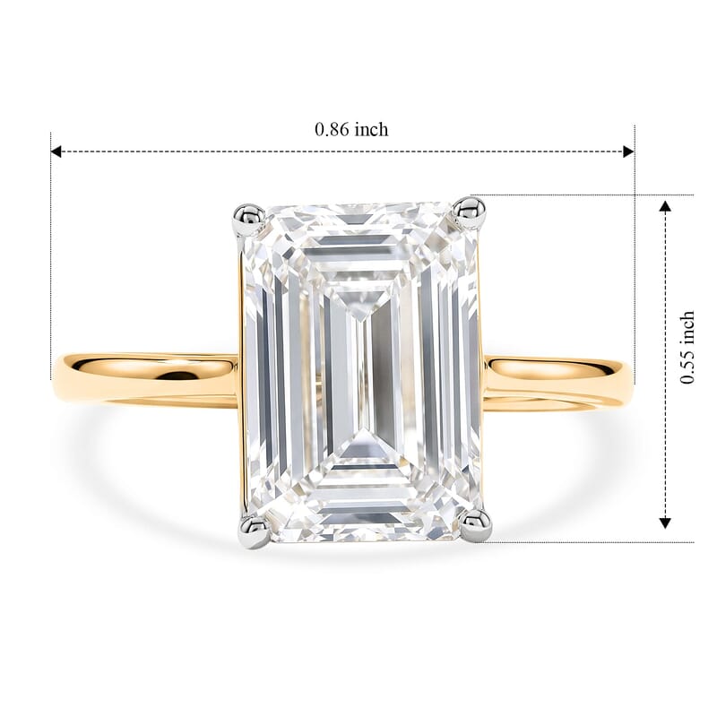 14K Yellow Gold Luxuriant Lab Grown Diamond (G, VS) Ring (Size 5.0) 5.00 ctw