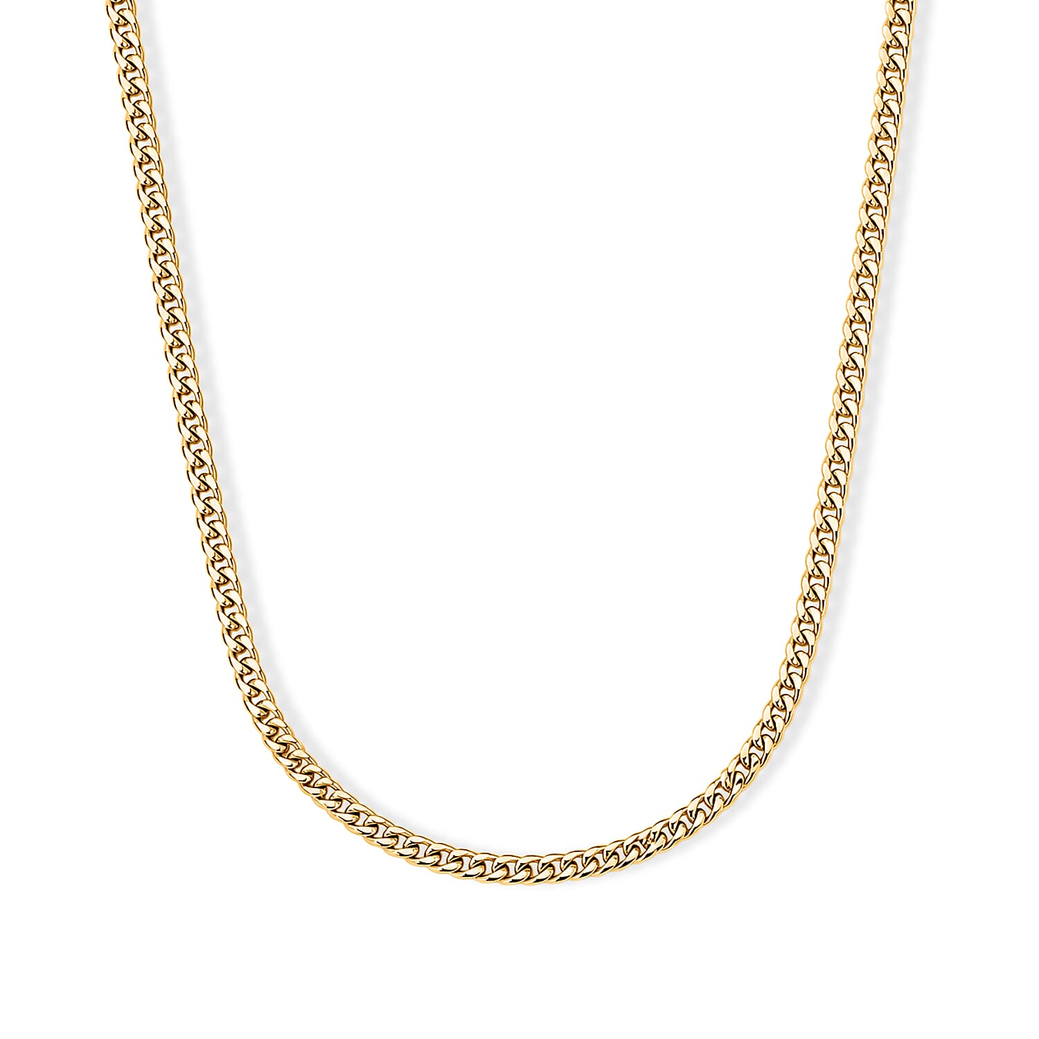 Hollow Miami Cuban 3.75mm Necklace in 10K Yellow Gold 20 Inches 7.20 Grams