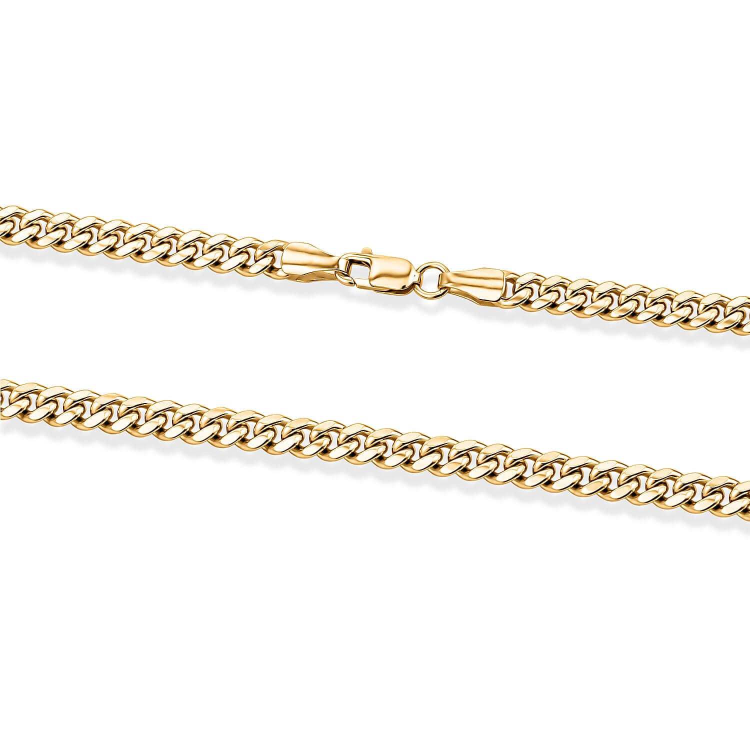 Hollow Miami Cuban 3.75mm Necklace in 10K Yellow Gold 22 Inches 7.90 Grams