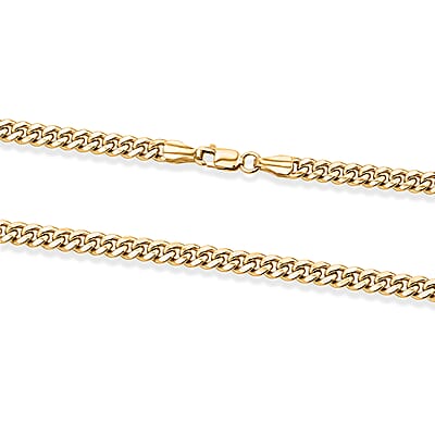 Hollow Miami Cuban 3.75mm Necklace in 10K Yellow Gold 22 Inches 7.90 Grams