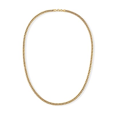 Hollow Miami Cuban 3.75mm Necklace in 10K Yellow Gold 22 Inches 7.90 Grams