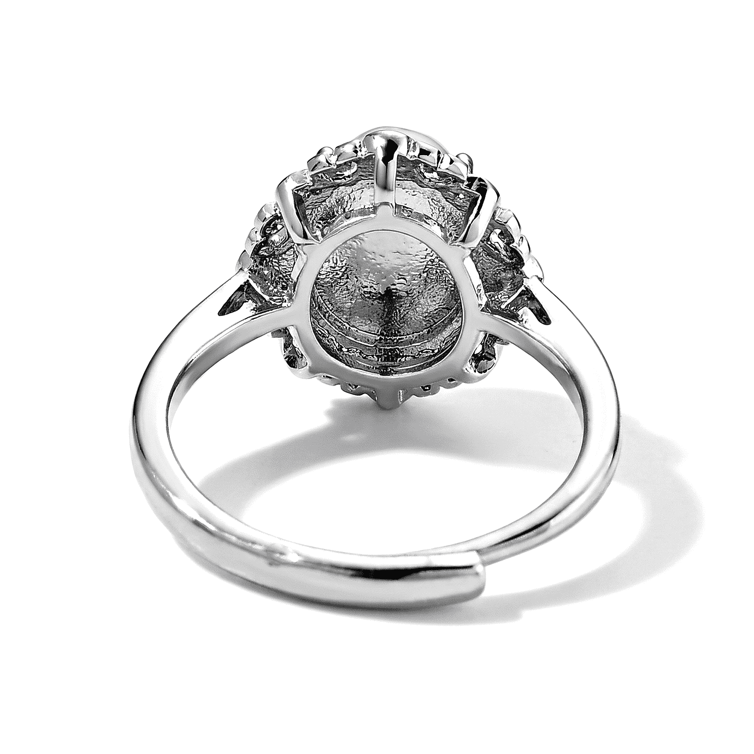 Larimar 3.00 ctw Ring in Silvertone (Adjustable)