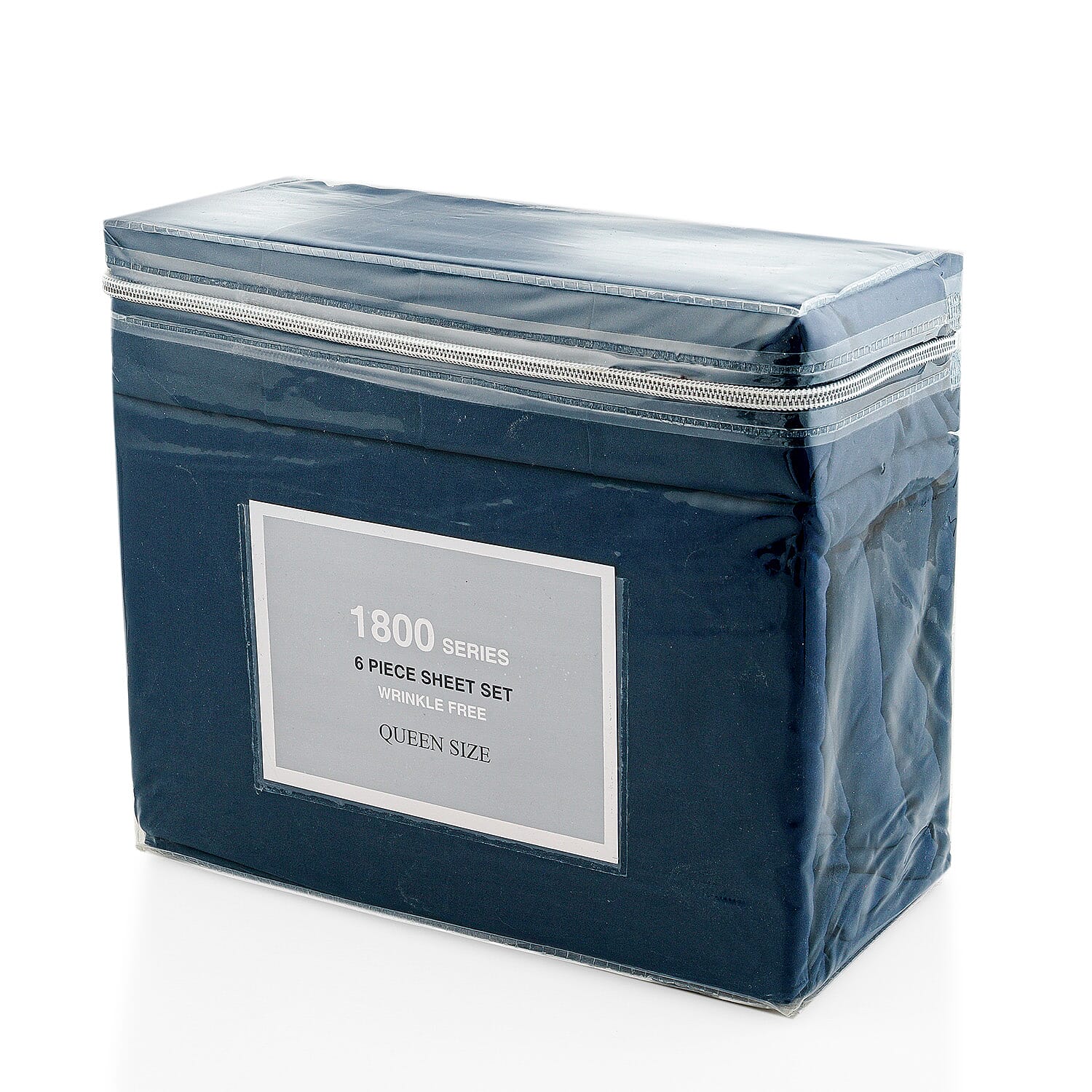 American Thread Collection 6pc Navy Blue Microfiber Sheet Set -Full