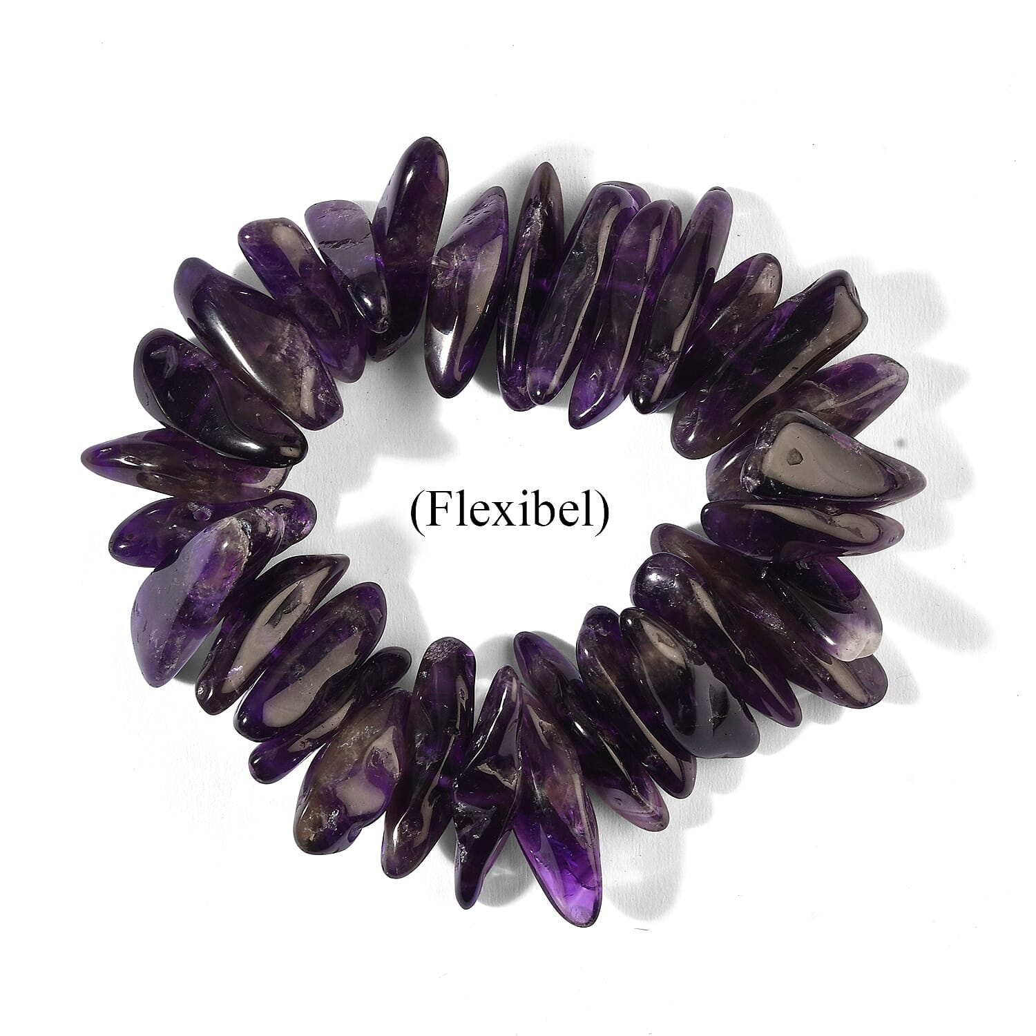 Amethyst 340.00 ctw Beaded Bracelet (Adjustable)