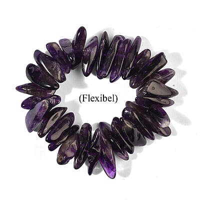 Amethyst 340.00 ctw Beaded Bracelet (Adjustable)