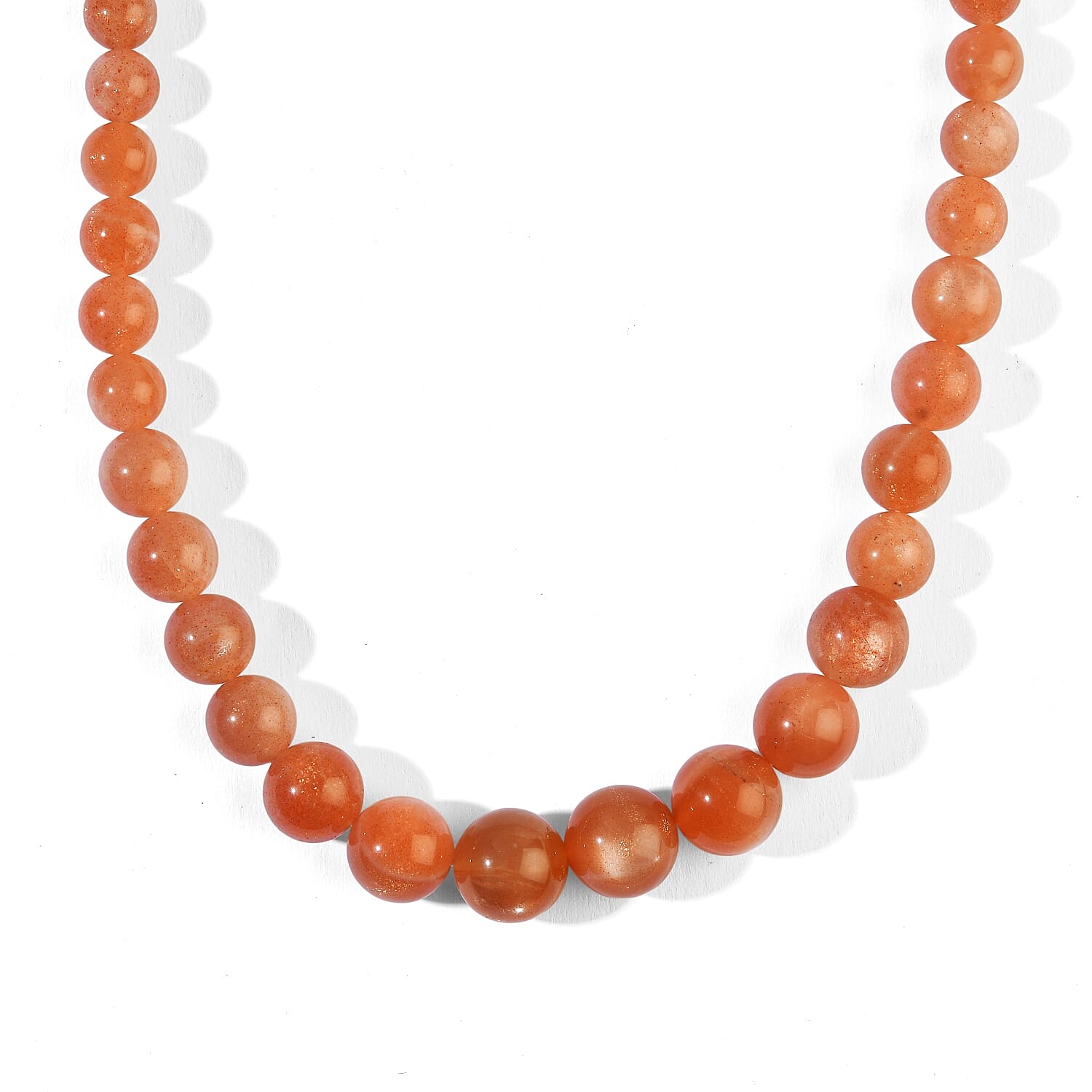 D'Joy Sunstone 285.00 ctw Necklace in 18K Vermeil Yellow Gold Over Sterling Silver 18-20 Inches