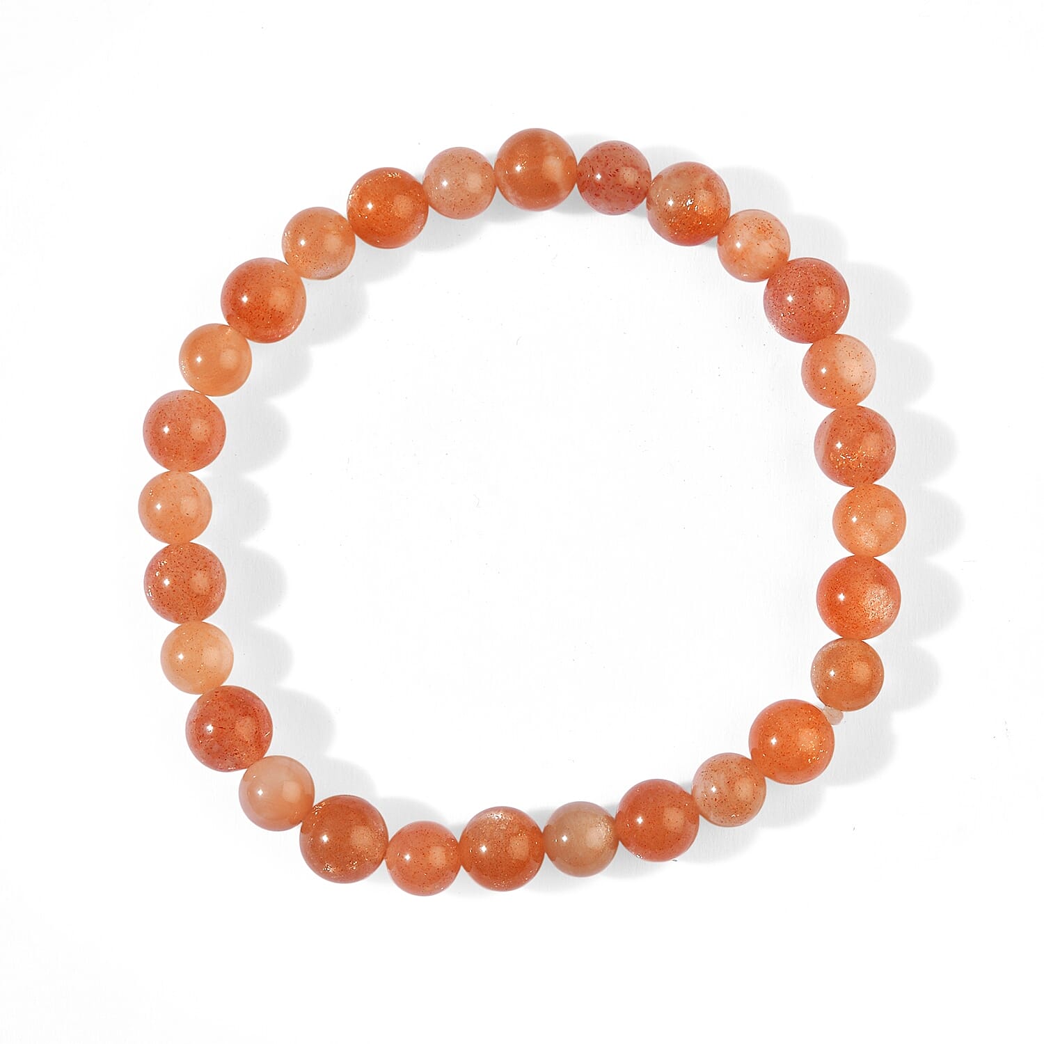 Sunstone 75.00 ctw Stretch Beaded Bracelet