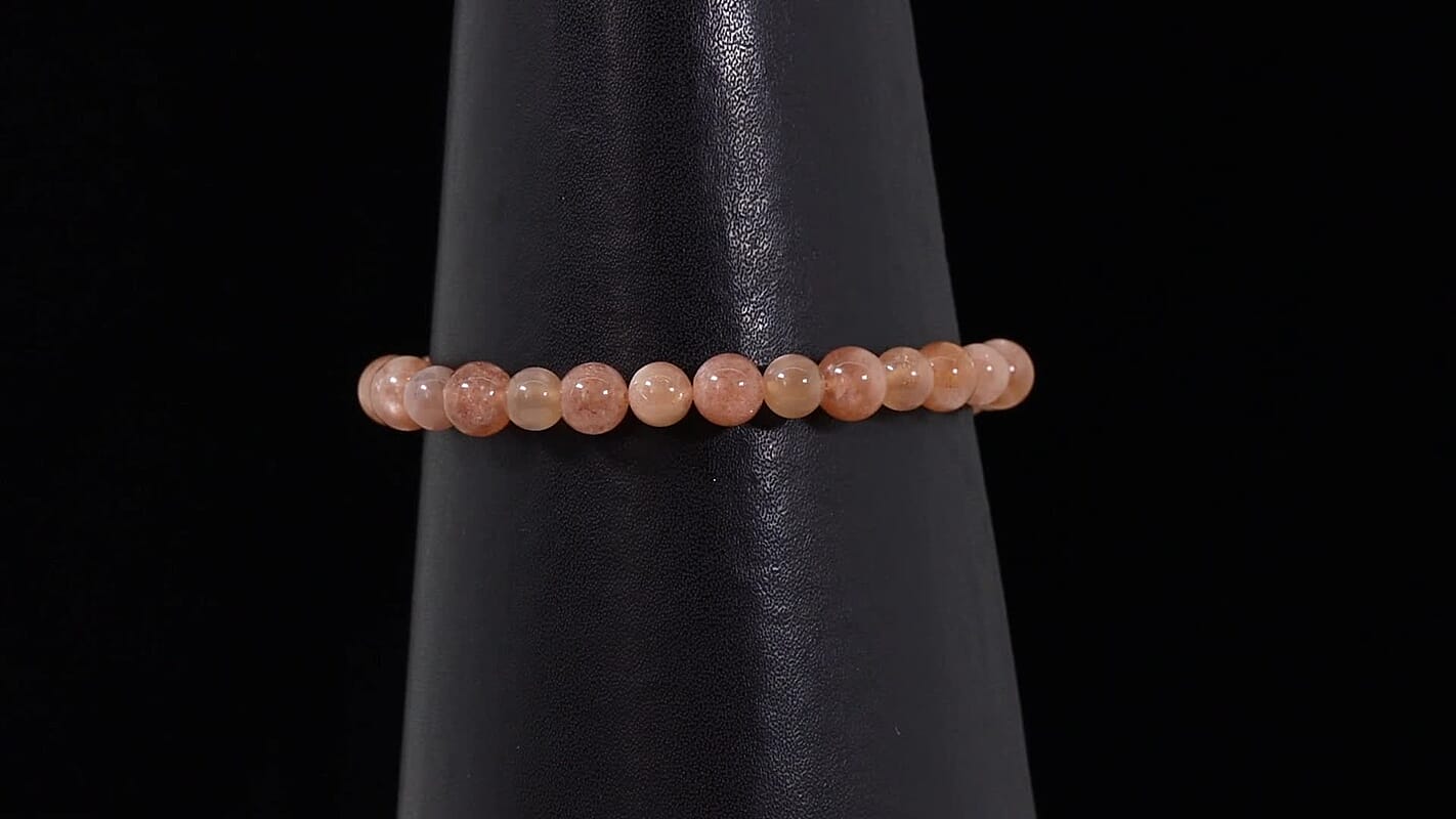 Sunstone 75.00 ctw Stretch Beaded Bracelet