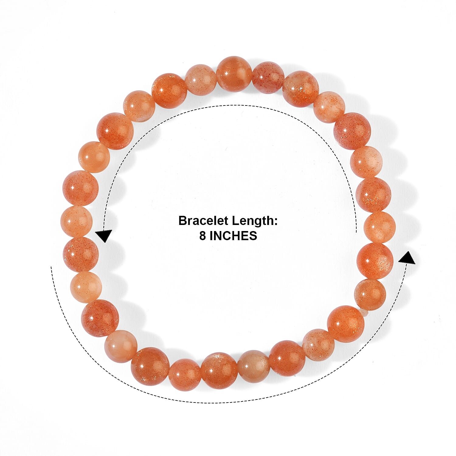 Sunstone 75.00 ctw Stretch Beaded Bracelet