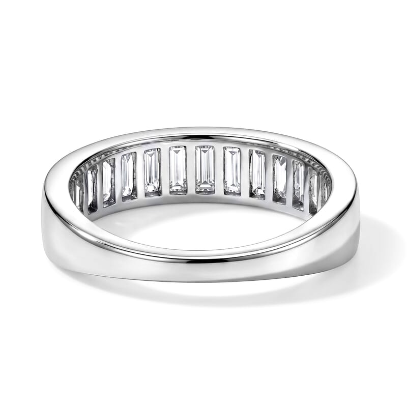Luxuriant Lab Grown Diamond G-H SI 2.00 ctw Eternity Band Ring in Rhodium Over Sterling Silver (Size 6.0)