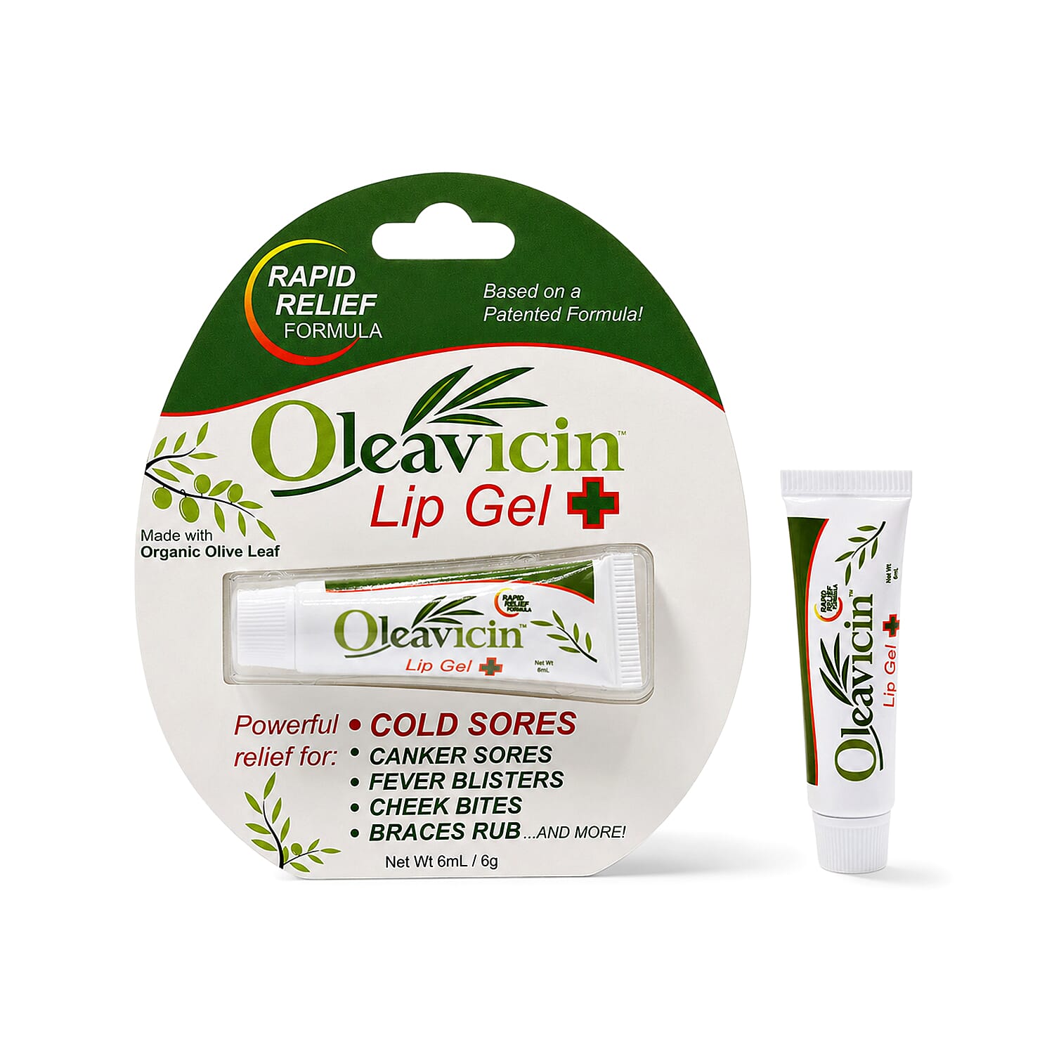 Oleavicin Rapid Relief Lip Gel (6g) Made in USA
