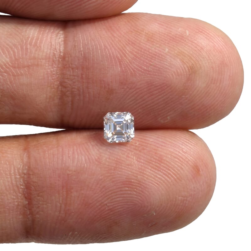 Hyalite Opal Set of 3 (Asscher 4x4 mm) 0.56 ctw