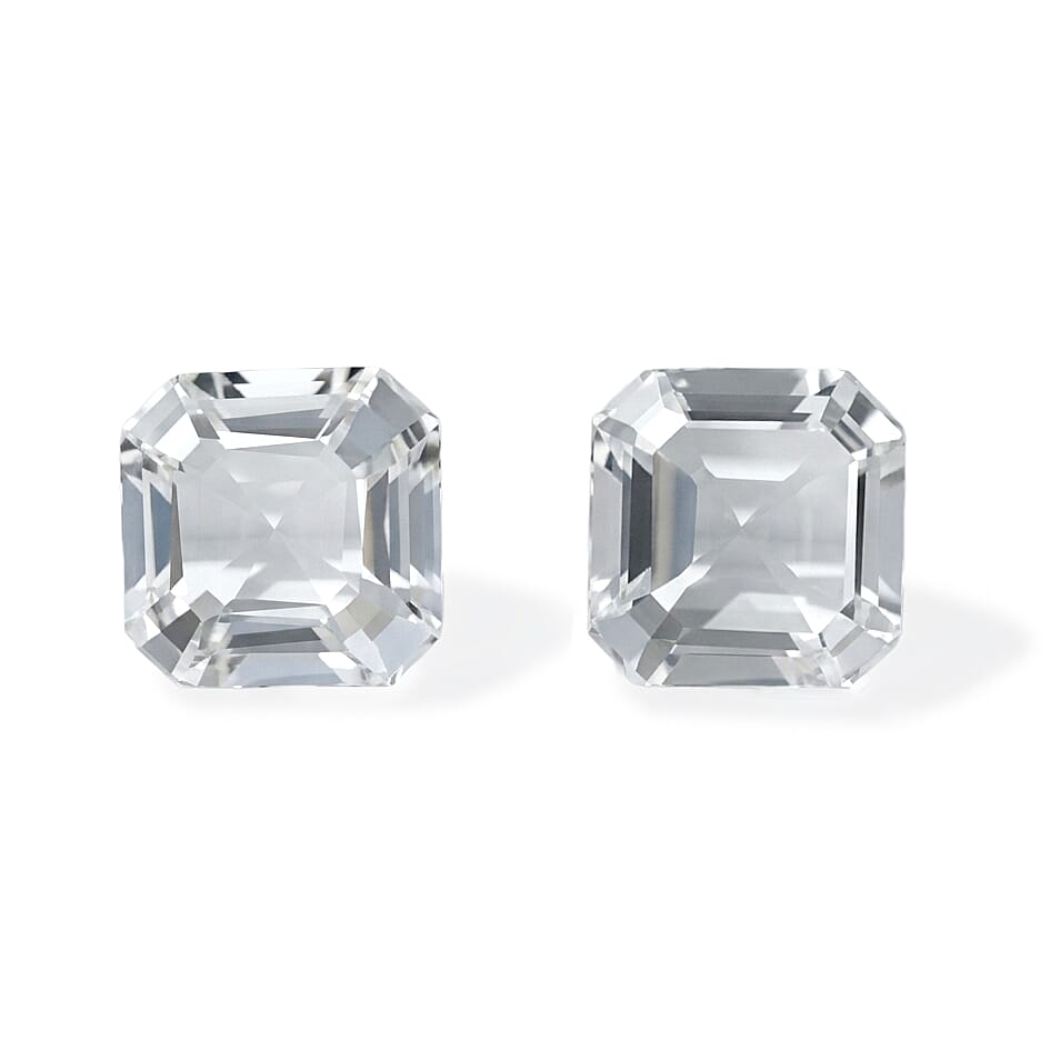 Hyalite Opal Set of 2 (Oct 5x5 mm) 0.77 ctw