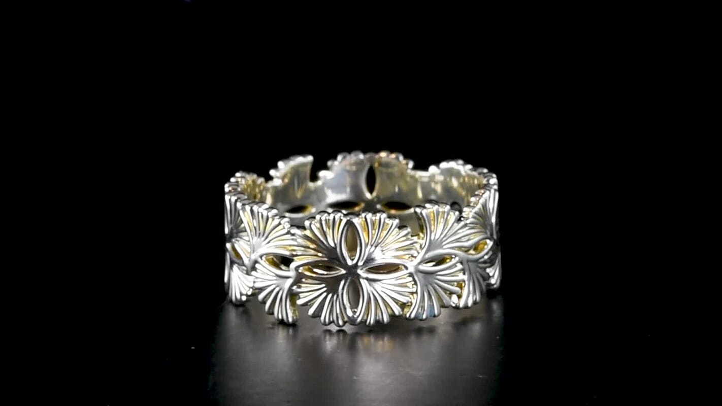 GP 14K Yellow Gold Floral Ring (Size 10.0) (2.20 g)