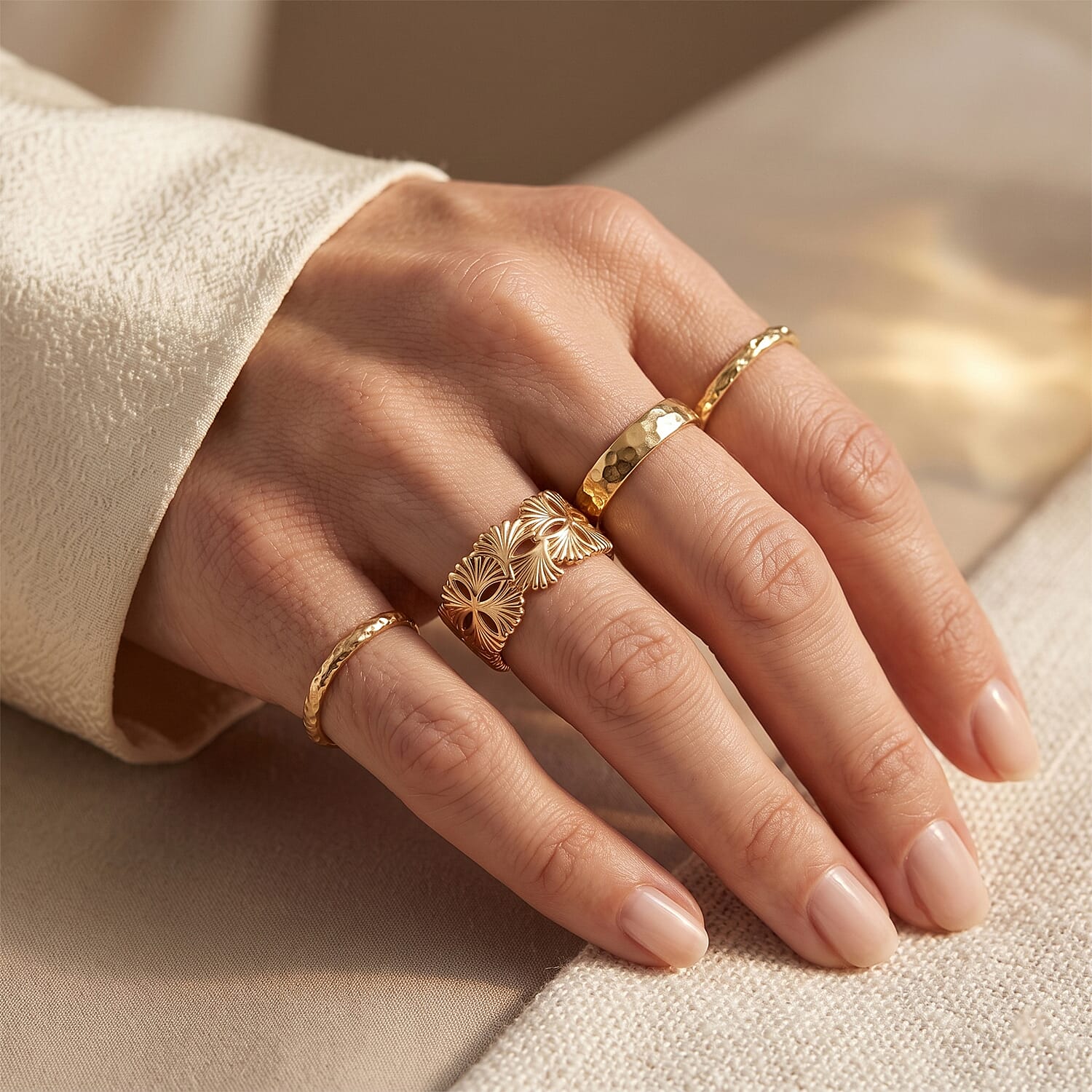 GP Floral Ring in 14K Yellow Gold (Size 6.0) 2.20 Grams