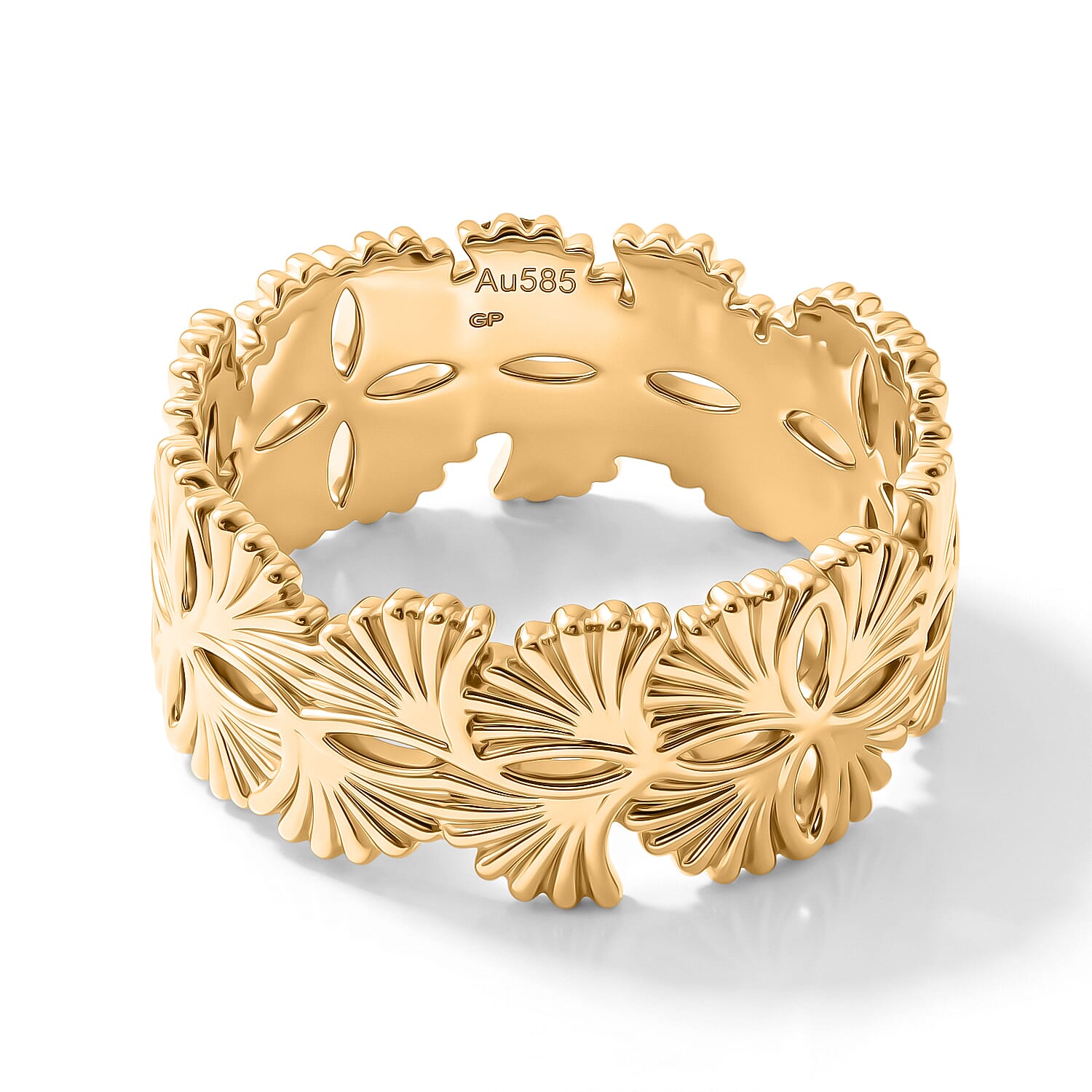 GP Floral Ring in 14K Yellow Gold (Size 6.0) 2.20 Grams