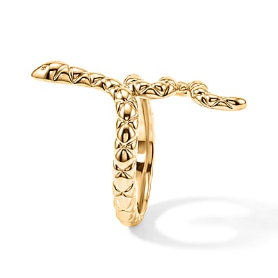 GP Snake Ring in 14K Yellow Gold (Size 5.0) 1.30 Grams