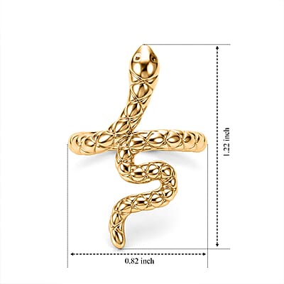 GP Snake Ring in 14K Yellow Gold (Size 5.0) 1.30 Grams
