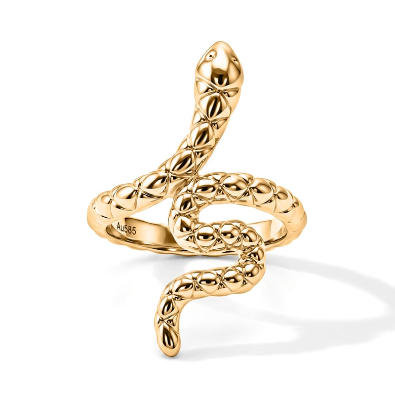 GP Snake Ring in 14K Yellow Gold (Size 6.0) 1.30 Grams