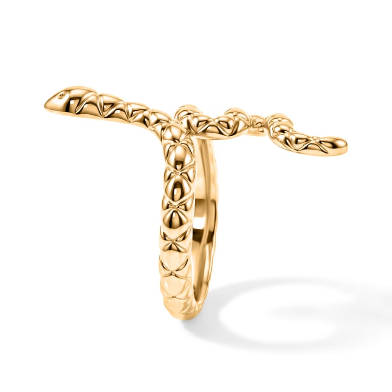 GP Snake Ring in 14K Yellow Gold (Size 6.0) 1.30 Grams