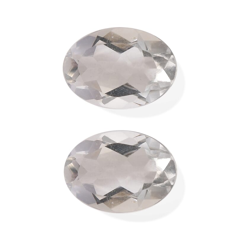 Hyalite Opal Set of 2 (Ovl 7x5 mm) 1.12 ctw