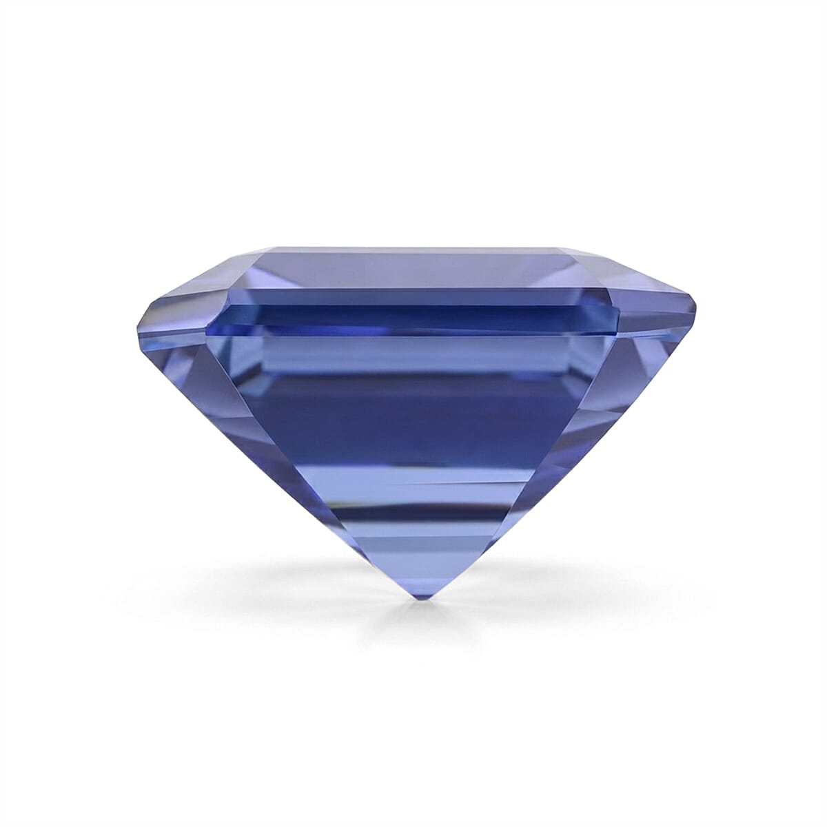 Certified and Appraised Asscher Cut AAAA Tanzanite (Sqr Free Size) 6.00 ctw