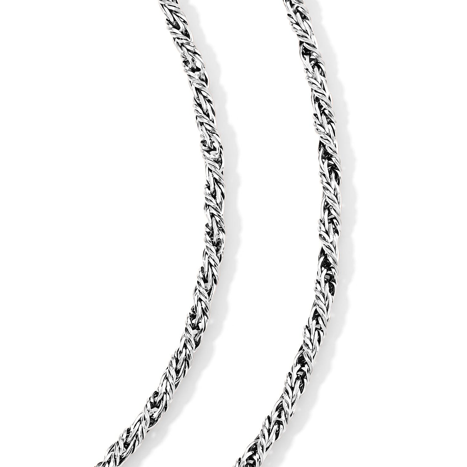 Fancy Chain Necklace (24-26 Inches) in Stainless Steel