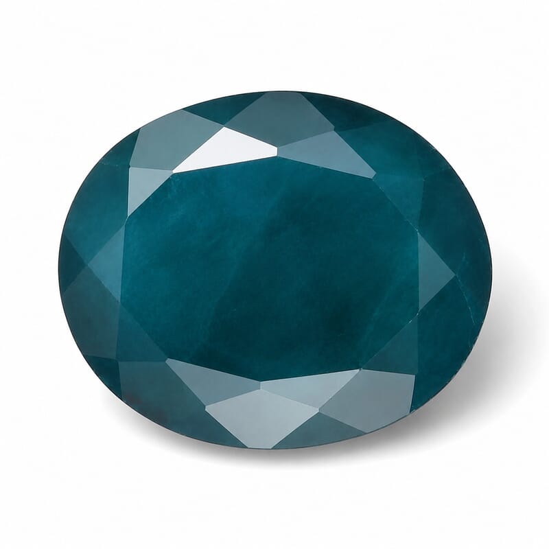 Teal Grandidierite (Ovl 12x10 mm) 3.85 ctw
