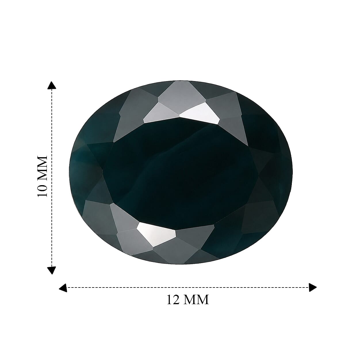 AA Teal Grandidierite (Ovl 12x10 mm) 4.27 ctw
