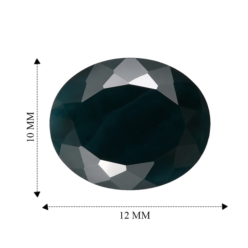 AA Teal Grandidierite (Ovl 12x10 mm) 4.27 ctw