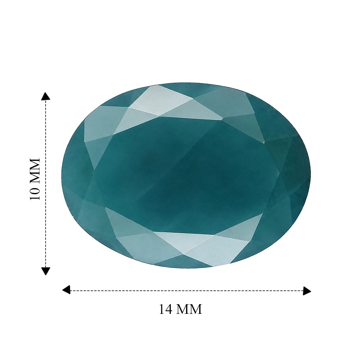 Teal Grandidierite (Ovl 14x10 mm) 4.87 ctw